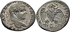 GRECIA Y ROMA / greek and roman coins ROMA IMPERIO. Caracalla. Siria. Tetradracma. 211-217. Cabeza laureada con ínfulas peculiares a derecha, alrededor AVT K MA ANTΩNEINOC CEB. Águila batiendo las ala