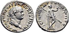 IMPERIO ROMANO denarios antoninianos silicuas / roman imperial denarii antonianii siliqua ROMA IMPERIO. Tito. Denario. 79. Cabeza laureada con ínfulas a derecha. IMP TITVS CAES VESPASIAN AVG PM. Venus