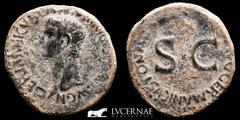 Roman Empire Roman Empire - Germanicus, father of Caligula (died AD 19) Bronze As (11.44 g. 28 mm.). Rome mint, under Caligula 37-38 A.D. GERMANICVS CAESAR TI AVGVST F DIVI AVG N, bare head left. C CA