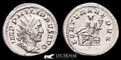 Roman Empire Roman Empire - Philip I. Arabs (244-249 AD). Silver antoninianus (3,81 g, 23 mm), Rome mint. IMP PHILIPPVS AVG, Radiate, draped and cuirassed bust ro right, seen from behind. / FORTVNA RE
