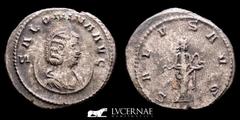 Roman Empire Salonina BI Silvered Antoninianus 3.32 g. 22 mm. Antioch 265 gVF Roman Empire - Salonina. Augusta, A.D. 254-268. BI silvered antoninianus (3.32 g. 22 mm.). Antioch, under Gallienus, A.D. 