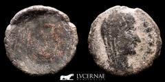 Roman Empire Divus Constantine I bronze Follis 1,68 g., 15 mm - 337-340 VF Roman Empire - Divo Constantine I veiled (337-340 A.D.). Bronze follis (1,68 g., 15 mm). Mint error (without reverse). DV CON