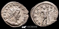 Roman Empire Gallienus, joint reign. Silver antoninianus (3,31 g. 23 mm.). Colonia Agrippinensis, (Actual Colonia, Köln in Germany) AD 258-259. GALLIENVS P F AVG, radiate and cuirassed bust right / VI