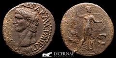 Roman Empire Roman Empire - Claudius (41-54 A.D.) Bronze As (10.10 g., 27 mm.). Rome mint, AD 41-50. TI CLAVDIVS CAESAR AVG P M TR P IMP, bare head to left / Minerva to right, hurling javelin and hold