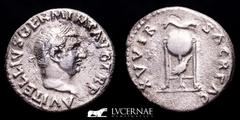 Roman Empire Roman Empire - Vitellius (April - 20 December AD 69.) Silver denarius (3,30 g. 19 mm.) from Rome mint, 69 A.D. A VITELLIVS GERMAN IMP AVG TR P, laureate head of Vitellius right / XV VIR S