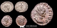 Roman Empire Roman Empire - Lot comprising two coins 1 - Postumus (260-269 A.D.). Silver antoninianus (3.10 g., 23 mm.). Struck AD 262. Colonia Agrippinensis (Cologne) IMP C POSTVMVS P F AVG, Radiate,