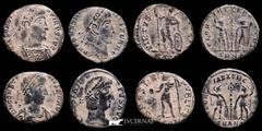 Roman Empire Roman Empire - Lot comprising four (4) bronze coins: 1.- Constantine I AE follis. Rome mint. VIRTVS EXERCITVS 2.- Constantius II AE half follis. Nicomedia SMNA. GLORIA EXERCITVS 3.- Const