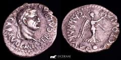 Roman Empire Roman Empire - Galba (68-69 A.D.) Silver quinarius (1,53 g. 15 mm.), Lugdunum mint, november 68 - January 69 A.D. SER GALBA IMP CAESAR AVG P M TP (↺) Laureate head right. / VICTORIA GALBA