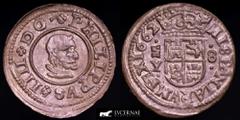 Spanish Austrias and Borbons Dinasties Spain - Felipe IV (1621-1665) 8 maravedís silvered billon coin (2,09 g. 21 mm.) 1662 Y. Madrid mint. M mintmark layed. Calico (2019) 364 Near extremely fine. Ama