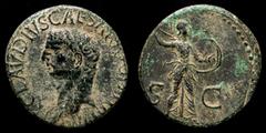 Roman Imperial Coins Roman Empire - Claudius I (AD 41-54). Bronze as. Rome, AD 41-42. TI CLAVDIVS CAESAR AVG P M TR P IMP, bare head of Claudius left. S - C, Minerva advancing right, brandishing spear