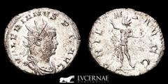 Roman Empire Roman Empire. - Valerian I. Silver antoninianus (3.78 g. 21 mm.) minted in Cologne 258-259 A.D. VALERIANVS P F AVG Radiate, draped and cuirassed bust right./ ORIENS AVGG Sol, nude but for