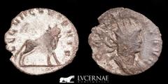 Roman Empire Roman Empire - Gallienus (253-268 A.D.) Billon silvered antoninianus (1,76 g 22 mm.). Minted in Mediolanum (Milan) mint. Issue 2(2), AD 260-1. Legionary series! GALLIENVS AVG, radiate and