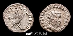 Roman Empire Roman Empire - Valerian I (253-260 A.D.) Silvered billon antoninianus (2,11 g., 21 mm.). Minted in Rome, 257 A.D. IMP C P LIC VALERIANVS PF AVG. Radiate, draped, and cuirassed bust right.