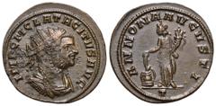 RÖMER, KAISERZEIT Tacitus (275-276), Antoninian 275, Siscia, 3. Offizin. Av.: IMP C M CL TACITVS AVG, drapierte und gepanzerte Büste mit Strahlenkrone nach rechts. Rv.: ANNONA AVGVSTI // T, Annona ste