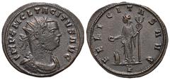 RÖMER, KAISERZEIT Tacitus (275-276), Antoninian 276, Siscia. Av.: IMP C M CL TACITVS AVG, drapierte und gepanzerte Büste mit Strahlenkrone nach rechts. Rv.: FELICITAS AVG // P, Felicitas mit Caduceus 