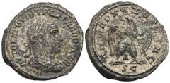 RÖMER, PROVINZIALPRÄGUNGEN, SYRIA Antiochia ad Orontem, Trebonianus Gallus 251-253, Tetradrachme 251. Av.: AYTOK K ГO YIB TPEB ГAΛΛOC CEB, drapierte und gepanzerte Büste mit Lorbeerkranz nach rechts, 