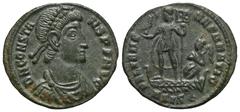 RÖMER, KAISERZEIT. Constans I. 337-350, Follis 347-348, Siscia. Av.: DN CONSTA-NS P F AVG, gepanzerte und drapierte Büste mit Rosettendiadem nach rechts. Rv.: FEL TEMP REPARATIO // ASIS und Symbol, Ka