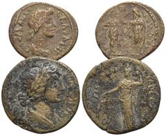 RÖMER, KAISERZEIT, LOTS. Lot mit Bronzen. Verschiedene Nominale. Siehe Foto. (2) Sehr schön