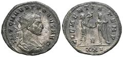 RÖMER, KAISERZEIT Probus 276-282, Antoninian 281, Siscia. Av.: IMP C M AVR PROBVS P F AVG, drapierte und gepanzerte Büste mit Strahlenkrone und Paludamen nach rechts. Rv.: CLEMENTIA TEMP / V / XXI, Ka