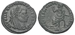 RÖMER, KAISERZEIT. Maximianus Herculius 286-310, unter Constantinus I., Halbfollis 317-318, Siscia. Av.: DIVO MAXIMIANO SEN FORT IMP, verschleierter und belorbeerter Kopf nach rechts. Rv.: REQVIES OPT