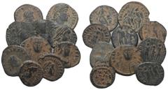 RÖMER, KAISERZEIT, LOTS. Lot mit Folles. Siehe Foto. (10) Sandpatina. Sehr schön