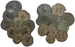 RÖMER, KAISERZEIT, LOTS. Lot mit Folles. Siehe Foto. (10) Sandpatina. Sehr schön