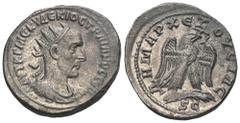 RÖMER, PROVINZIALPRÄGUNGEN, SYRIA. Antiochia ad Orontem, Traianus Decius 249-251, Tetradrachme, 3. Offizin. Av.: AVT K Γ MЄ KY ΔЄKIOC TPAIANOC CЄB, gepanzerte, drapierte und belorbeerte Büste nach rec