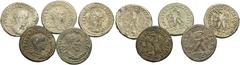 RÖMISCHE PROVINZIALPRÄGUNGEN SYRIEN Seleucis und Pieria - Antiochia ad Orontem Lot 5 Tetradrachmen von Antiochia: 1 Tetradrachme von Gordianus III. (schön), 1 Tetradrachme von Philippus I. (schön-sehr
