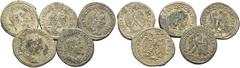 RÖMISCHE PROVINZIALPRÄGUNGEN SYRIEN Seleucis und Pieria - Antiochia ad Orontem Lot 5 Tetradrachmen von Antiochia: 1 Tetradrachme von Gordianus III., 3 Tetradrachmen von Philippus I. und 1 Tetradrachme