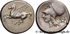 Greek Coins CORINTHIA - CORINTH Type : Statère  Date : c. 345-307 AC.  Mint name / Town : Corinthe, Corinthie  Metal : silver  Diameter : 20,5  mm Orientation dies : 7  h. Weight : 8,45  g. Obverse le