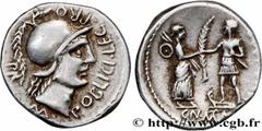 Roman coins POMPEY THE YOUNGER Type : Denier  Date : c. 46-45 AC.  Mint name / Town : Espagne, Cordoue (Cordoba)  Metal : silver  Millesimal fineness : 950  ‰ Diameter : 19  mm Orientation dies : 7  h