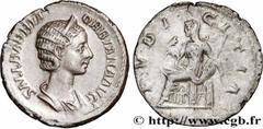 Roman coins ORBIANA Type : Denier  Date : 225  Mint name / Town : Rome  Metal : silver  Millesimal fineness : 500  ‰ Diameter : 19,5  mm Orientation dies : 1  h. Weight : 3,07  g. Rarity : R2  Obverse