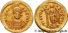 Roman coins LEO I Type : Solidus  Date : 457-462  Mint name / Town : Constantinople  Metal : gold  Diameter : 21  mm Orientation dies : 6  h. Weight : 4,40  g. Officine : 2e  Obverse legend : D N LEO 