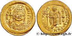 Byzantine coins JUSTINIAN I Type : Solidus  Date : 542-565  Mint name / Town : Constantinople  Metal : gold  Millesimal fineness : 1000  ‰ Diameter : 20,5  mm Orientation dies : 6  h. Weight : 4,50  g