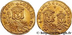 Byzantine coins THEOPHILUS, MICHAEL II and CONSTANTINUS Type : Solidus  Date : 830-840  Mint name / Town : Constantinople  Metal : gold  Millesimal fineness : 1000  ‰ Diameter : 20,5  mm Orientation d