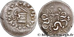 Greek Coins MYSIA - PERGAMON Type : Cistophore  Date : c. 123-100 AC.  Mint name / Town : Pergame, Mysie  Metal : silver  Diameter : 28  mm Orientation dies : 12  h. Weight : 12,59  g. Obverse legend 