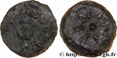 Greek Coins JUDAEA - HASMOAEAN KINGDOM - ALEXANDER JANNAEUS Type : Prutah  Date : c. 103-76  Mint name / Town : Judée, Jérusalem  Metal : copper  Diameter : 15  mm Weight : 1,79  g. Rarity : R2  Obver
