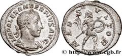 Roman coins SEVERUS ALEXANDER Type : Denier  Date : 232  Mint name / Town : Rome  Metal : silver  Millesimal fineness : 500  ‰ Diameter : 19  mm Orientation dies : 6  h. Weight : 3,10  g. Officine : 3