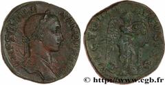 Roman coins SEVERUS ALEXANDER Type : Sesterce  Date : 230  Mint name / Town : Rome  Metal : copper  Diameter : 29,5  mm Orientation dies : 12  h. Weight : 20,61  g. Rarity : R1  Officine : 3e  Obverse