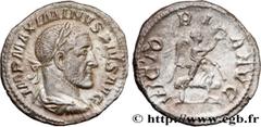 Roman coins MAXIMINUS I Type : Denier  Date : début - été   Date : 236  Mint name / Town : Rome  Metal : silver  Millesimal fineness : 500  ‰ Diameter : 19  mm Orientation dies : 12  h. Weight : 2,44 