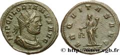 Roman coins FLORIANUS Type : Aurelianus  Date : mai - juillet  Date : 276  Mint name / Town : Rome  Metal : billon  Millesimal fineness : 50  ‰ Diameter : 22  mm Orientation dies : 6  h. Weight : 4,40