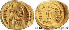 Byzantine coins CONSTANS II Type : Tremissis  Date : c. 641-646  Mint name / Town : Constantinople  Metal : gold  Millesimal fineness : 1000  ‰ Diameter : 16,5  mm Orientation dies : 6  h. Weight : 1,