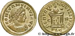 CONSTANTINE I THE GREAT Centenionalis ou nummus Augustus 321-322 Lyonnaise, Lyon R3 copper (19,00mm, 3,22g, 12h) Obverse : CONSTANTINVS AVG Buste lauré et cuirassé de Constantin Ier auguste à droite d