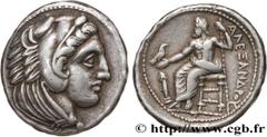 Greek Coins MACEDONIA - MACEDONIAN KINGDOM - ALEXANDER III THE GREAT Type : Tétradrachme  Date : c. 330-325 AC.  Mint name / Town : Amphipolis, Macédoine  Metal : silver  Diameter : 27  mm Orientation
