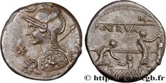 Roman coins LICINIA Type : Denier  Date : 113-112 AC.  Mint name / Town : Rome  Metal : silver  Millesimal fineness : 950  ‰ Diameter : 17,5  mm Orientation dies : 3  h. Weight : 3,57  g. Rarity : R1 