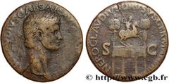 Roman coins CLAUDIUS and NERO DRUSUS Type : Sesterce  Date : c. 41-42  Mint name / Town : Rome  Metal : copper  Diameter : 34,5  mm Orientation dies : 6  h. Weight : 26,17  g. Rarity : R2  Obverse leg