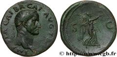 Roman coins GALBA Type : Sesterce  Date : octobre  Date : 68  Mint name / Town : Rome  Metal : bronze  Diameter : 34,5  mm Orientation dies : 7  h. Weight : 20,39  g. Rarity : R3  Obverse legend : IMP