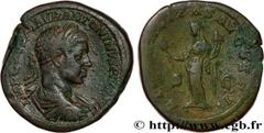 Roman coins ELAGABALUS Type : Sesterce  Date : novembre - décembre  Date : 219  Mint name / Town : Rome  Metal : copper  Diameter : 32,5  mm Orientation dies : 12  h. Weight : 24,42  g. Rarity : R2  O