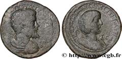 Provincial Coins SEPTIMIUS SEVERUS and JULIA DOMNA Type : Assarion  Date : c. 198-211  Mint name / Town : Epiphanée, Cilicie  Metal : copper  Diameter : 34,5  mm Orientation dies : 6  h. Weight : 23,4