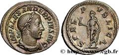 Roman coins SEVERUS ALEXANDER Type : Denier  Date : 232  Mint name / Town : Rome  Metal : silver  Millesimal fineness : 500  ‰ Diameter : 19  mm Orientation dies : 12  h. Weight : 2,98  g. Officine : 